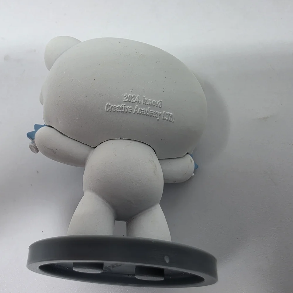 Deddy Bear White and Blue Toy Figure